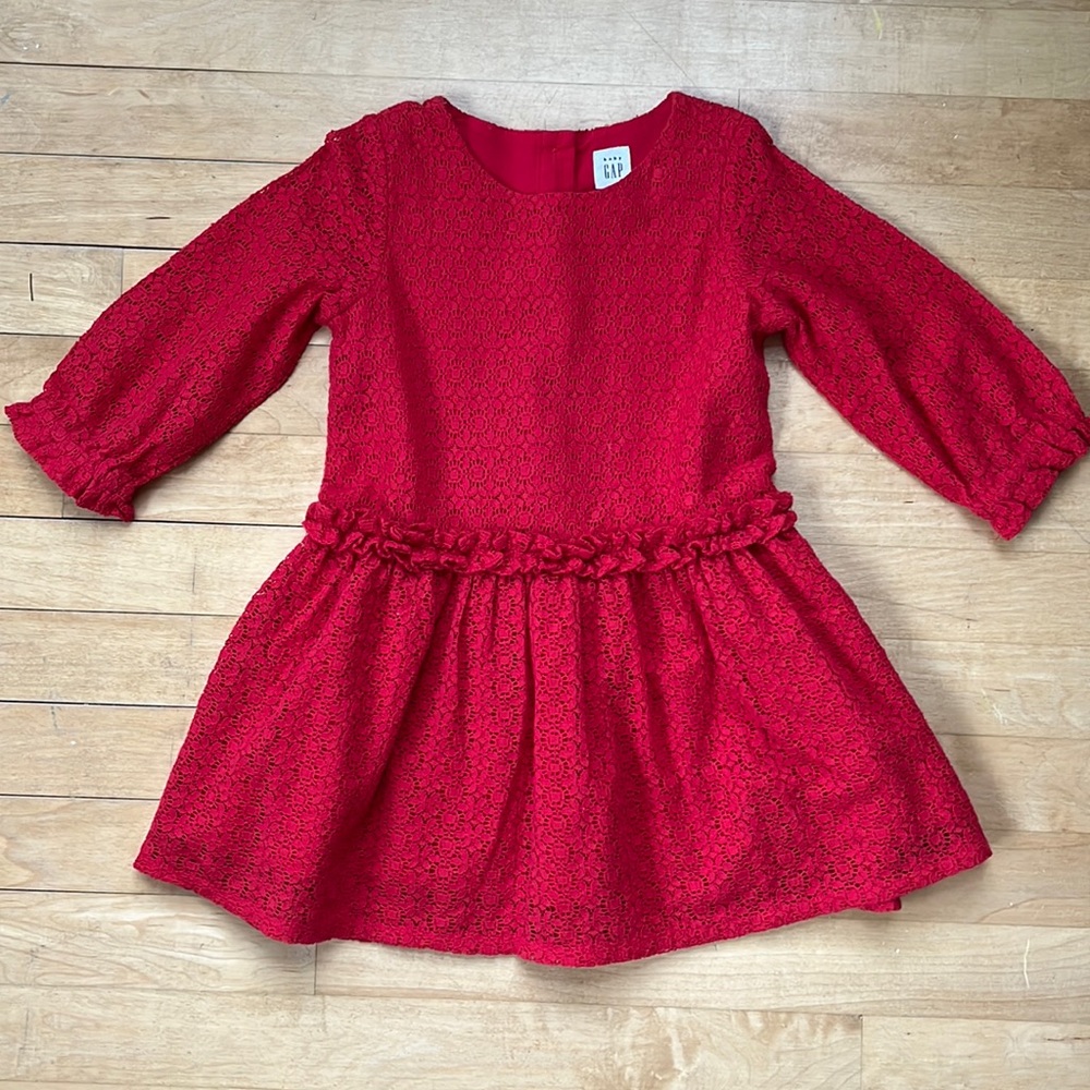 Gap Red Lace Dress